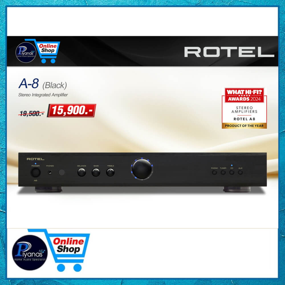 อินทิเกรตแอมป์ ROTEL : A-8 (สีดำ)